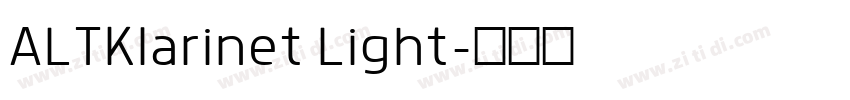 ALTKlarinet Light字体转换